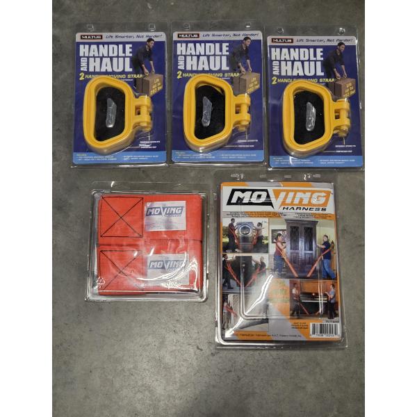 All New Moving Accessories Including 3 Handle Haul Moving Straps, & Moving Harnesses