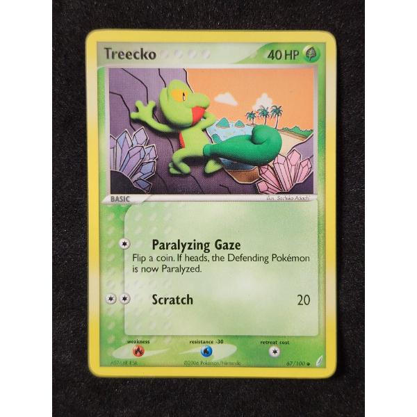 Treecko 67/100 Vintage 2006 Pokemon Trading Card ~