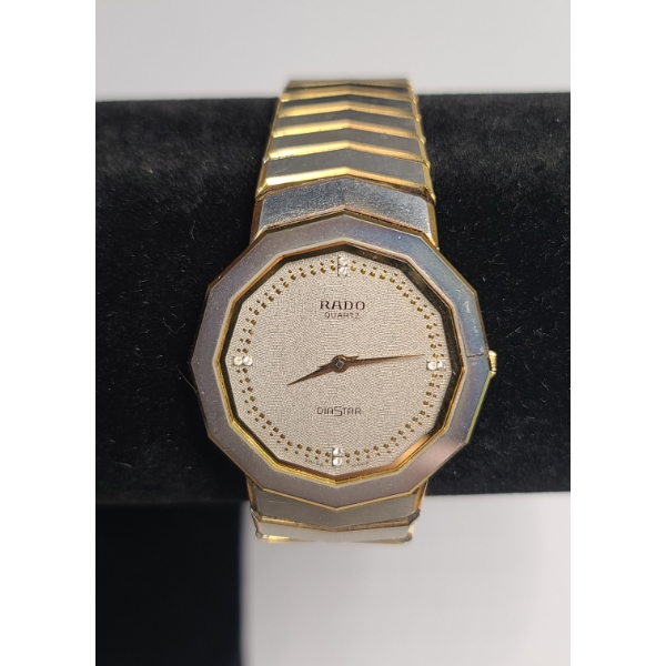 Vintage Rado DiaStar Two-Tone Swiss Quartz Stainless Steel Watch - Condition Unknown