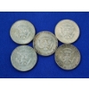 Image 2 : x5 40% Silver Kennedy Half Dollars: 1967, 1968, 1969, 1968, 1967 FV: $2.50
