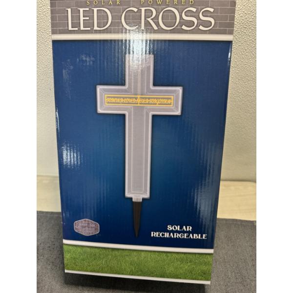 15" Solar Powered LED Cross - Brand New In The Package