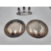 Image 5 : Silver-Plated Serving Plates (0.6lbs Each) and Silver-Plated Concord Candlestick Holder (1.8lbs)