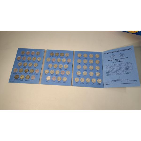 1938-1961 Whitman Jefferson Nickel Coin Collection Book FV: $2.70