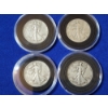Image 1 : x4 Assorted Years 90% Silver Walking Liberty Half Dollars in Capsules FV: $2.00