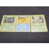 Image 1 : Pokemon Vintage Trading Cards - Shadowless (Lot of 3) - ft. Weedle, Staryu, and Tangela