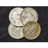 Image 2 : $1.00 Face Value in Assorted 90% Silver U.S. Quarters Including Standing Liberties & Washington Head
