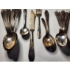 Image 2 : 388 Grams of Asstd. Silverplated Silverware With Two Added Stainless Pieces (Not Included in Weight)