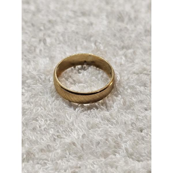 Vintage 14K Yellow Gold Men's Wedding Band - Size 11 - 5.7g