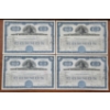 Image 1 : Lot of Four 1940's Bond Stores, Incorporated 100 Shares Stock Certificates 