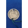 Image 2 : 1857 90% Silver Seated Liberty Dime With Holes