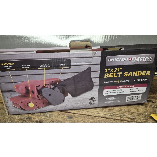 PICKUP IN CANTON -  Chicago Electric Nice 3" Belt Sander / Floor Sander
