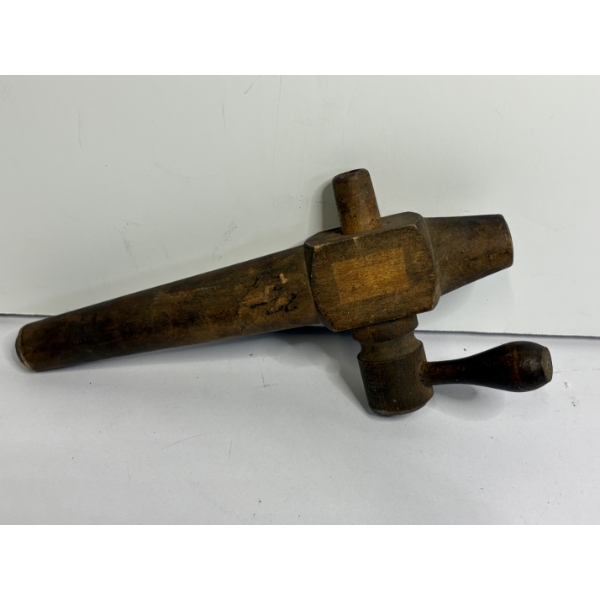 Vintage Wooden Beer Barrel Wine Keg Bung Spigot Spout Tap Faucet