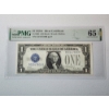 Image 1 : 1928-A $1 Silver Certificate Funnyback Graded by PMG Gem Uncirculated 65 EPQ 