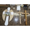 Image 3 : Assortment of Religious Items incl 15" Walnut Crucifix & More