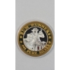 Image 1 : Highly Collectible "Rum Runners" Luxury Cruise Line Gaming Casino Token With .999 Pure Silver Center