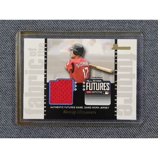 2003 Topps FF-GS Grady Sizemore Fabric of the Future Baseball Patch Card