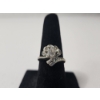 Image 1 : Stunning 14K White Gold Diamond Cocktail Ring - Size 5.5 - TW: 2.7g