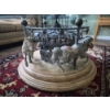 Image 3 : PICKUP IN NORTHFIELD - FANTASTIC & RARE Gorgeous Carousel Glass Top Center Table With 4 Horses