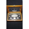 Image 1 : United States Commemorative Gallery Obsolete Coins Of America's Past In Wooden Display Box