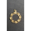 Image 1 : 14K Gold Pendant Weighing 3.9 Grams - Perfect for 1/10th Oz Chinese Coin or the Like!