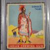 Image 2 : RARE 1933 Indian Chewing Gum #138 Chief of the Osages Tribe Trading Card Very Good EX at PSA 4(MK)