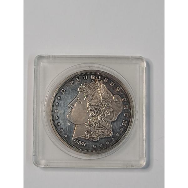 Sunshine Mint One Troy Ounce .999 Fine Silver Morgan Design Round In Protective Case