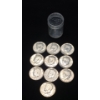 Image 1 : (10) 1966 40% Silver Kennedy Half Dollars With Coin Holder- Face Value: $5.00