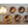 Image 3 : x7 Colorized 1999 Susan B. Anthony Dollars in Capsules FV: $7.00