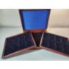 Image 1 : Wooden Three-Tiered Coin Slab Storage Display Box - Holds 24 Standard Slabs - Great Condition!  