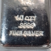 Image 2 : CNT 10 Troy Ounce Silver Eagle Bar - .9999 Fine Silver - Sealed! 