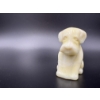 Image 3 : Degenhart Dogs - Ivory - Adorable Uranium Glass Dog Figurine - ~2.5 inches 