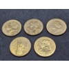 Image 1 : Assortment of American Revolution Bicentennial Coins (5)