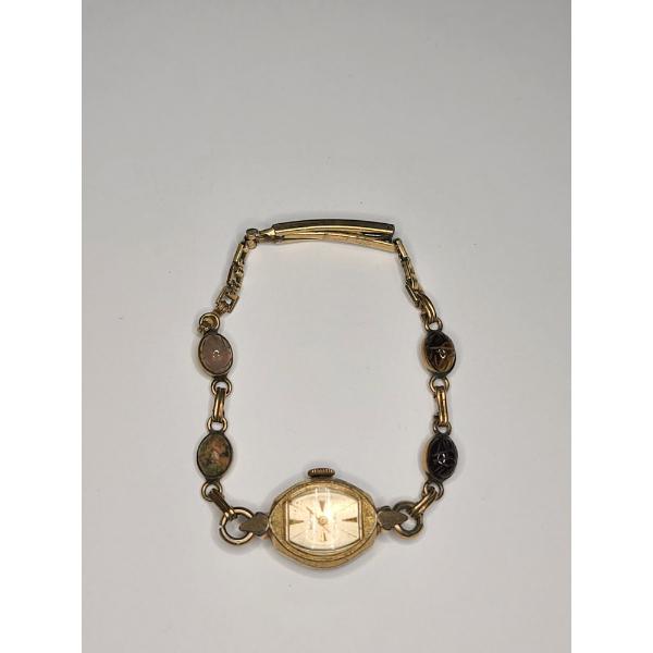 Vintage Women's Waltham 17 Jewlels Mechanical Dress Watch With 10K Gold-Filled Scarab Band