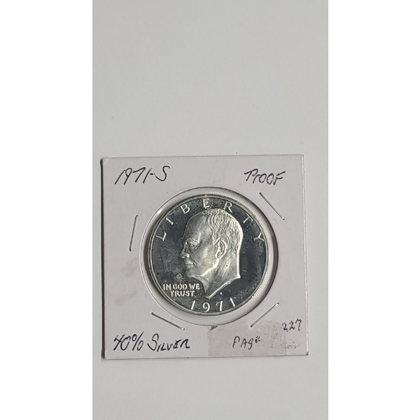 United States 1971-S Eisenhower 40% Silver Proof Dollar 