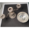 Image 2 : Sterling Weighted Candelabra & Sterling Weighted Compote Bowl 