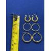 Image 5 : 14K Gold Earrings, 3 Pairs of Hoop, Total Weight 5.0g
