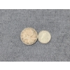 Image 4 : Two 80% Silver 1950 Canadian Coins - One Dime & One Quarter