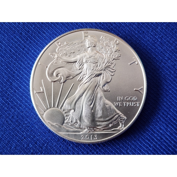 2013 Silver American Eagle $1 Coin - 1 oz .999 Fine Silver