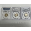 Image 1 : Lot Of 3 PCGS Graded Nickels In Cases - Mint Condition