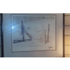 Image 1 : 34" x 28" Framed "Birds Sitting On winter Fence Scene" Marc Moon Signed & Numbr'd Ltd Ed - A W S