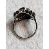 Image 2 : Sterling Silver Ring with Black Stone (7.1g)