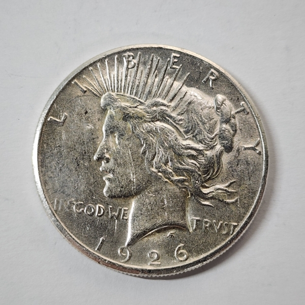 United States 1926-S Silver Peace Dollar - 90% U.S. Silver Coin