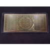 Image 2 : $100 Black Eagle Gold Foil .999999 - 24K Gold Note In Protective Holder - Mint Condition