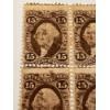 Image 5 : Rare Civil War Block Of 8 - 1st Edition Revenue Stamps & 2 Other Blocks - Hard To Find U.S. Stamps