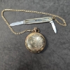 Image 1 : Valengine Pocket Watch with Chain and Folding Knife