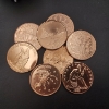 Image 4 : Tube of 20 Assorted 1 AVDP oz .999 Copper Rounds - Mint Condition