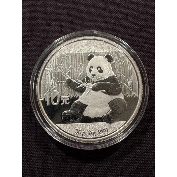 2017 China Panda 30 Gram Fine .999 Silver Coin - Mint Condition