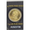 Image 4 : 2018 Royal Canadian Mint 1 Gram 9999 Fine Gold Maple Leaf Coin