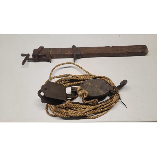 Vintage Pulley & Vice Clamp 