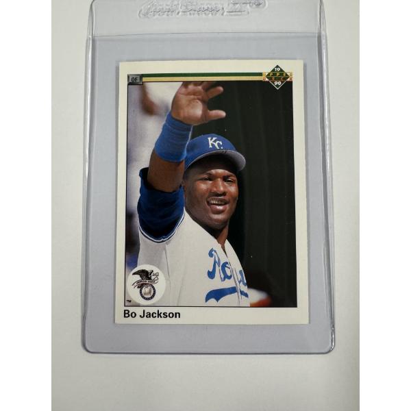 1990 Upper Deck Bo Jackson Baseball Card In Protective Holder - Mint Condition
